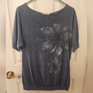Cozy Casual blue top